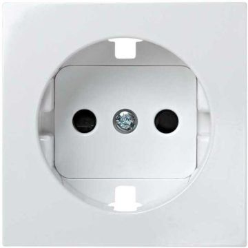 Tapa enchufe 2p+t.t. ltral. con segurida