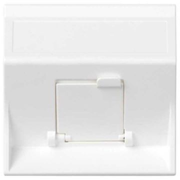 Placa v&d inclinada cg para 1rj45 blanco