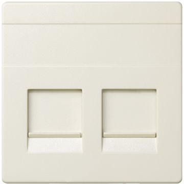Tapa informatica 2 conectores rj45 univ.