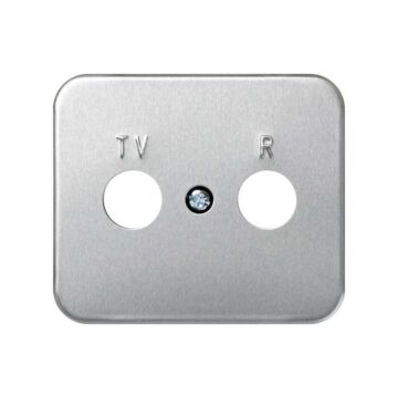 Tapa para toma de r-tv aluminio mate simon 75