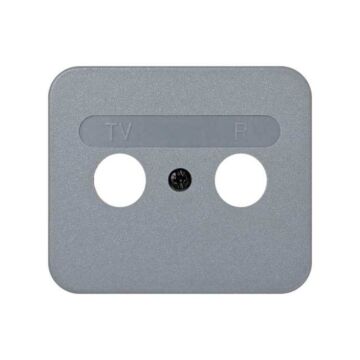 Tapa para toma de r-tv gris simon 75