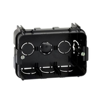 Caja empotrar americana 3 medios elem.