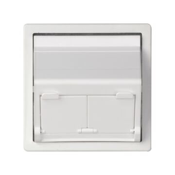 Placa v&d inclinada cg para 2 rj45