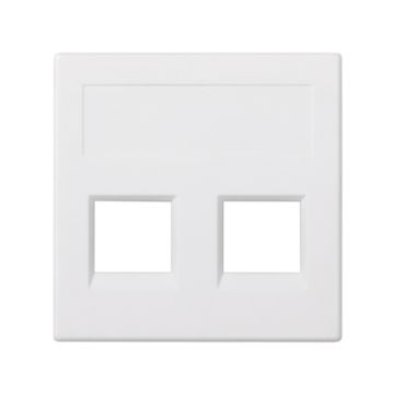 Placa v&d plana sg 2 rj45 3m volition bl