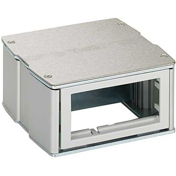 Minitorre de aluminio antivandálica de 1 nivel para 4 módulos k45 (2 en cada lado) simon k45
