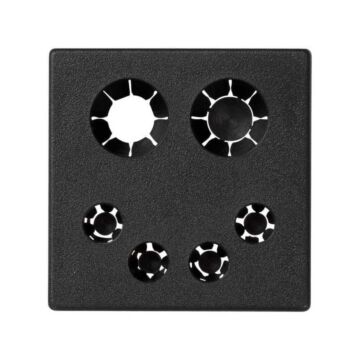 Placa embellecedora entrada combinada gf
