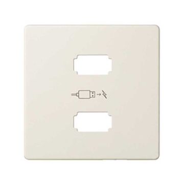 Placa simon 82 para cargador 2xusb 5v corriente con tinua tipo-a marfil