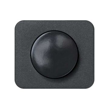 Tapa con botón para regulador electrónico grafito simon 75