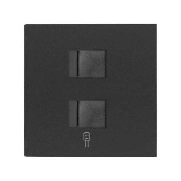 Tapa v&d plana cg para 2 rj45 2m