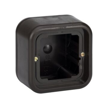 Caja de superficie alta para 1 elemento marrón simon 31