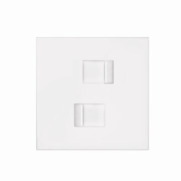 Kit front 1 elemento 2 tomas rj45