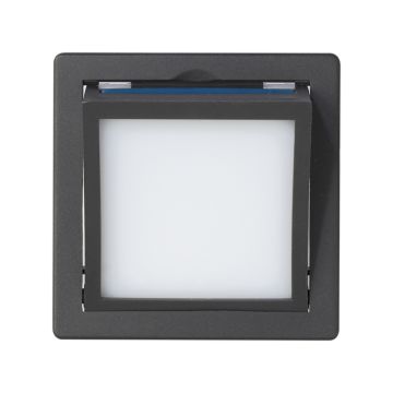 Placa basculante para baliza de cortesía