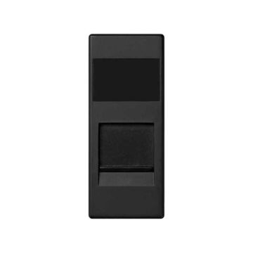 Tapa informática universal simon 82 centralizaciones con 1 módulo rj45 grafito