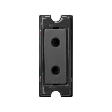 Base de enchufe bipolar 10a 250v~ y sistema de embornamiento a tornillo grafito simon 82 centralizaciones