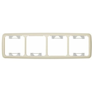 Marco para 4 elementos marfil s31