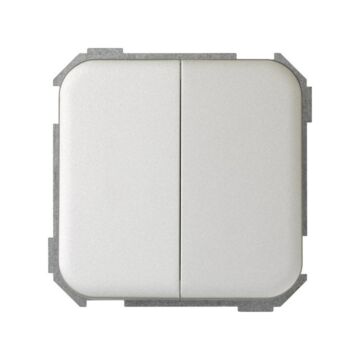 Grupo de 2 interruptores 10 ax 250v~ con sistema de embornamiento rápido aluminio simon 31