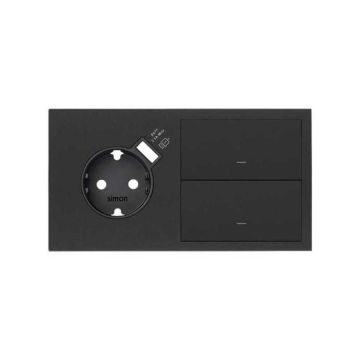 Kit front 2 el.base c/carg.usb +2 teclas