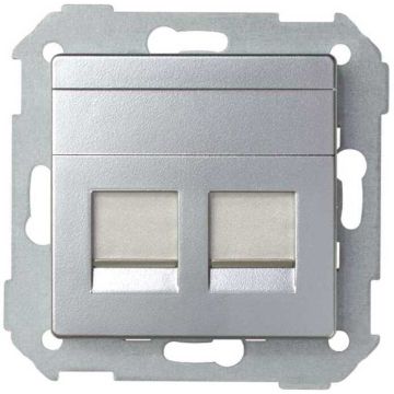 Tapa informatica 2 conectores rj45 univ.