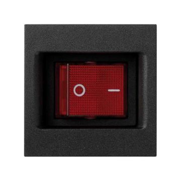 Placa k45 interruptor luminoso grafito