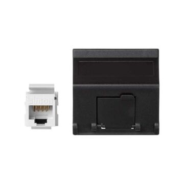 Placa v&d inclin.cg+1rj45 cat.5e utp gr.