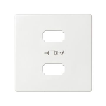 Placa simon 82 para cargador 2xusb 5v corriente con tinua tipo-a blanco