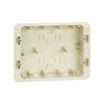 Caja empotrar simon 27 centralizaciones para placa 27722 marfil