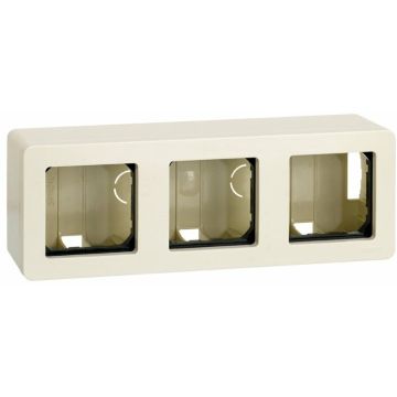 Caja superficie 6 mód. marfil s27 play
