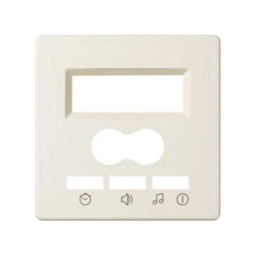 Placa para mando digital de 2 canales con intercomunicador y display marfil simon 82