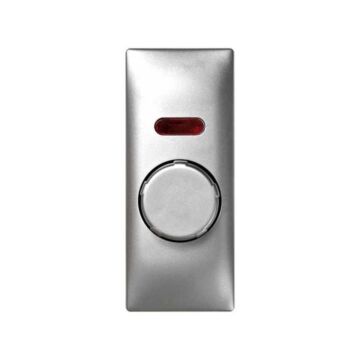 Tapa con botón para regulador electrónico (interruptor/conmutador) de tensión aluminio simon 82 centralizaciones