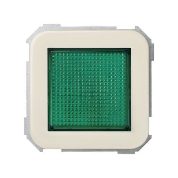 Señalizador luminoso simon 31 con difusor verde marfil