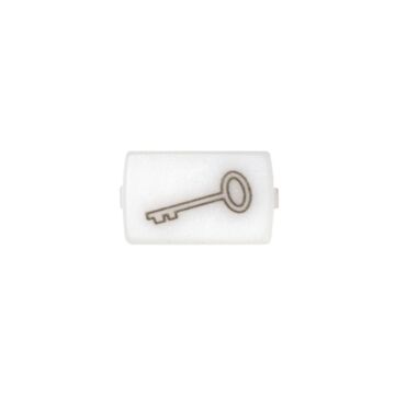 Visor blanco con símbolo de llave simon 82