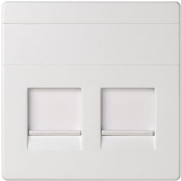 Tapa informatica 2 conectores rj45 univ.