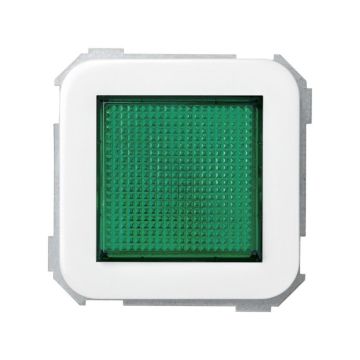 Señalizador luminoso simon 31 con difusor verde blanco nieve