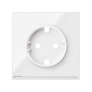 Tapa enchufe hub io simon 100 blanco brillante
