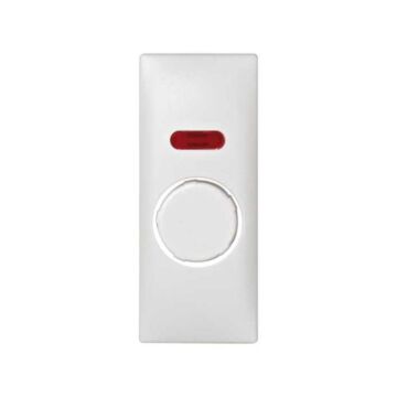 Tapa con botón para regulador electrónico (interruptor/conmutador) de tensión blanco simon 82 centralizaciones