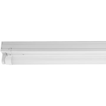 Regleta ARGOS LED de color blanco, portalámparas G13 para lámpara ECTUBE LED 600mm para alumbrado de interiores.