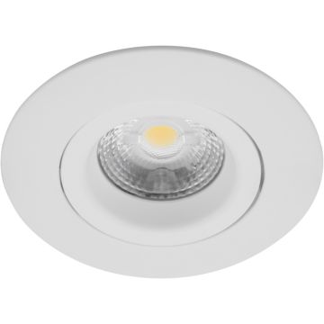 Empotrable LED NAVI de 6,5W de potencia, a 100-240V AC. Con cuerpo de aluminio en color blanco. Para un elevado ahorro de energía, con clase de eficie