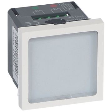 Señalización luminosa con led verdes/rojos mosaic - 2 estados - 2 módulos - blanco