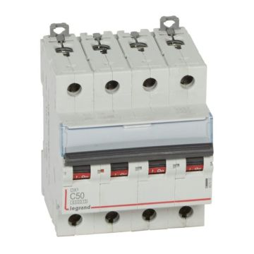 Magnetotérmico dx³ 6000/10 ka - 4p - 400 v~ - 50a - curva c
