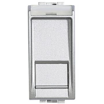 Base rj45 livinglight - cat. 6 - utp - 1 módulo - tech