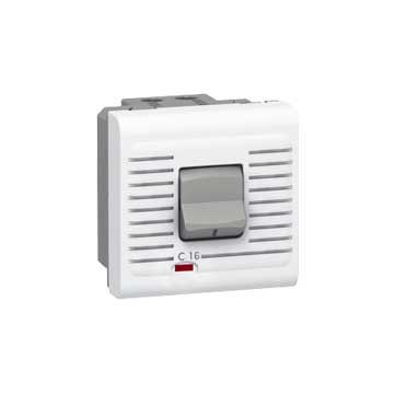 Interruptor automático magnetotérmico mosaic - 1p+n - 230 v~ - 16a - 2 módulos - blanco