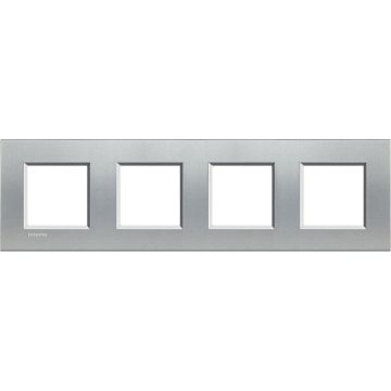 Placa embellecedora livinglight de color tech - 2 x 4 módulos