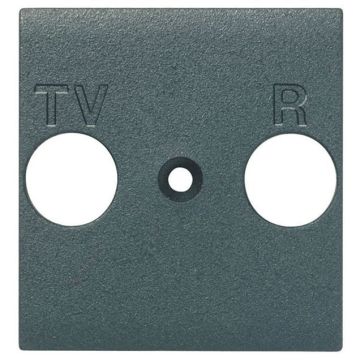 Frontal tv-r universal livinglight - antracita - 2 módulos