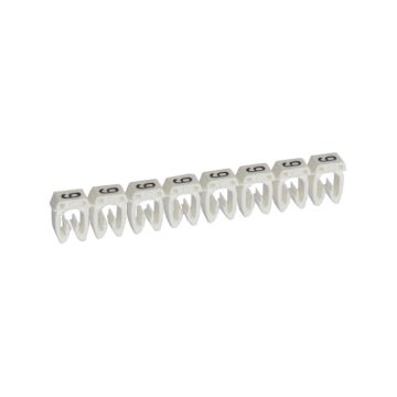 Etiqueta cab 3 para cableado de 4 a 6mm² - cifra 9 - blanco