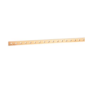 Barra cobre plana rígida - 25x5mm - 330/270a admitidos - longitud 1750mm