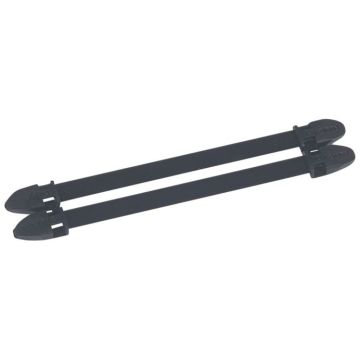 Portaetiquetas duplix - 14 caracteres - negro
