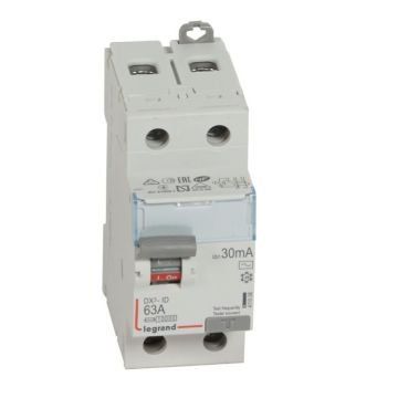 Interruptor diferencial dx³ - 2p- 230v~-63a - tipo ac - 30ma - 2 módulos