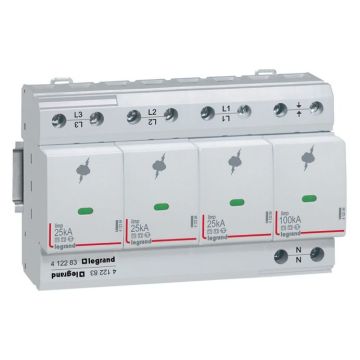 Limitador de sobretensiones - inst. muy alto riesgo -t1 -iimp 25 ka/polo-3p+n