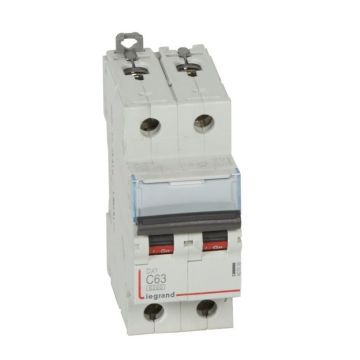 Magnetotérmico dx³ 6000/10 ka - 2p - 230/400 v~ - 63a - curva c