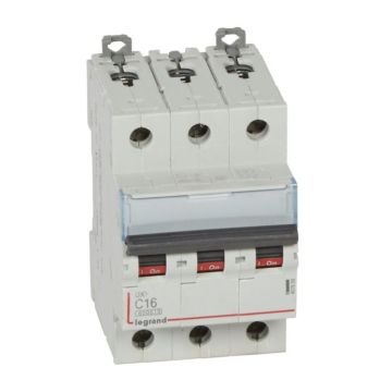 Magnetotérmico dx³ 6000/10 ka - 3p - 400 v~ - 16a - curva c